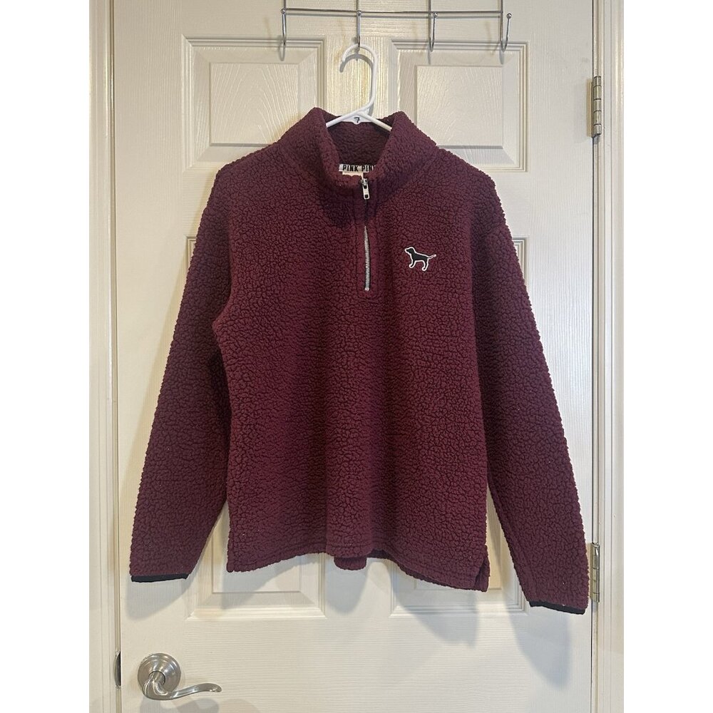 victoria secret Pink Fuzzy Fleece Sweater Size S
